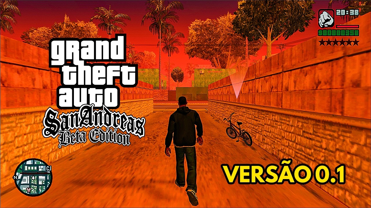 Jogando a versão BETA DO GTA SA pela PRIMEIRA VEZ NA VIDA!!!