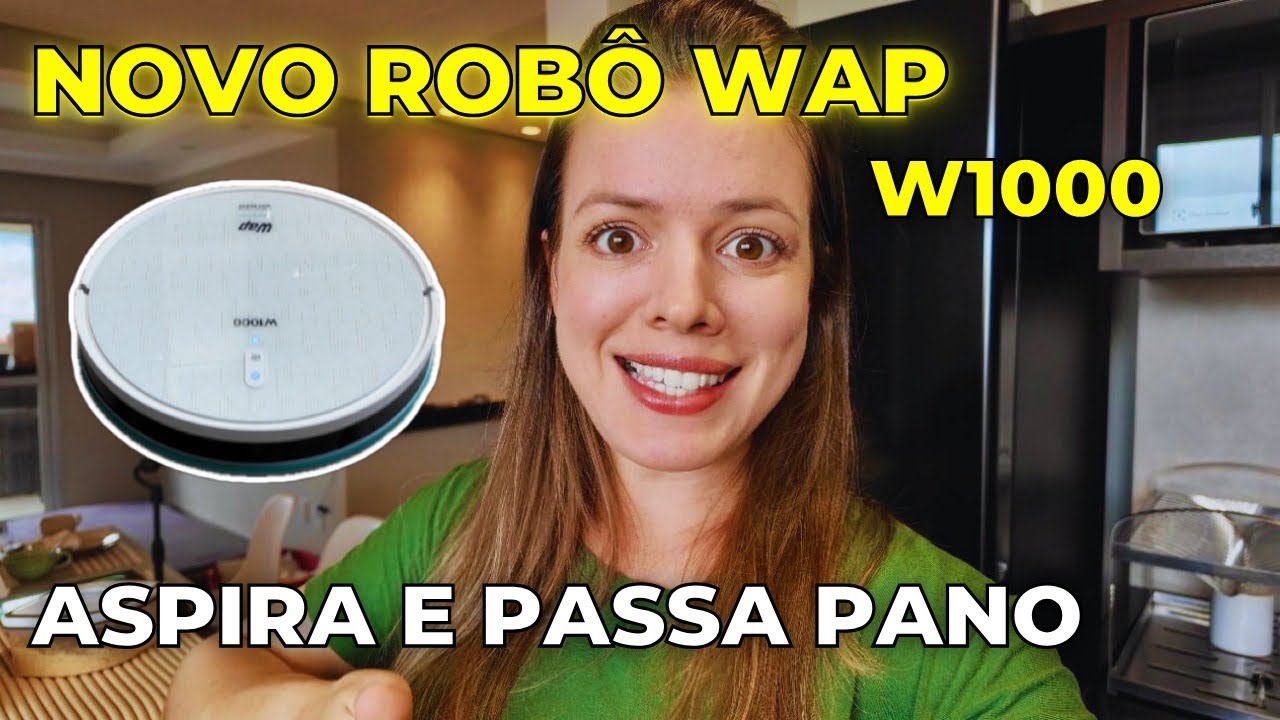 Vlog na cidade e interior. Testei o novo robô W1000 da Wap.