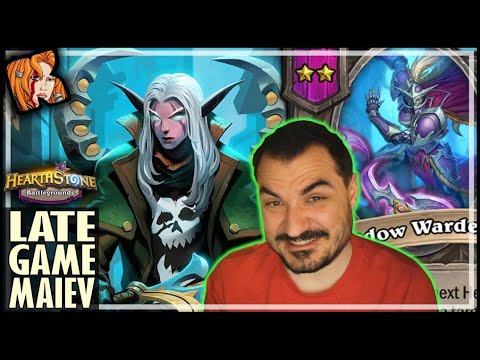 MAIEV ALWAYS PLAYS LATE GAME?! - Hearthstone Battlegrounds