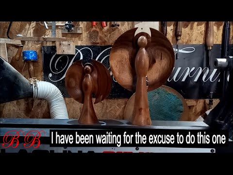 Wood turning a Giant Angel