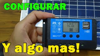 CONTROLADORA de CARGA SOLAR Y MAS