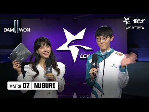 Interview with Nuguri | APK vs DWG 02.08 | 2020 LCK Spring