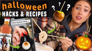 I Tried VIRAL HALLOWEEN TREATS & FOOD HACKS! What's ACTUALLY worth making??