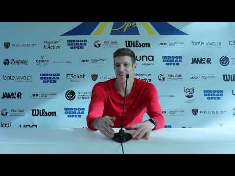 Conferência de Imprensa de Joris De Loore — SF Indoor Oeiras Open 2 2023