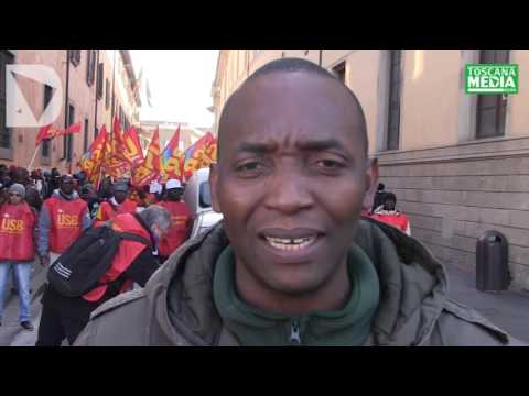 ABU BAKAR SUMAORO SU MANIFESTAZIONE USB TOSCANA E MIGRANTI - dichiarazione