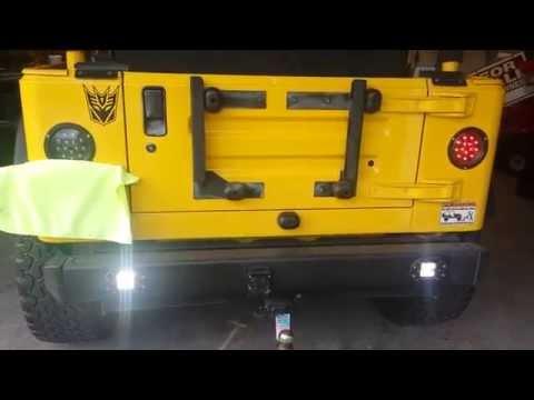 Jeep Wrangler TJ, POV, LED Reverse lights, LED Emergency Strobe lights