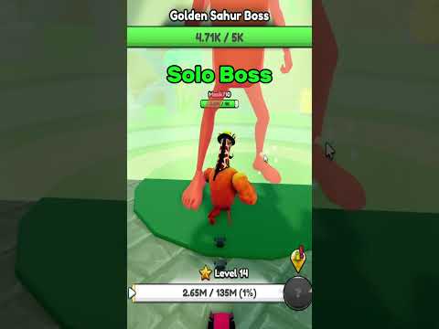 Golden Sahur Boss Tung Tung Tung Playing Roblox  (Brainrot Evolution)