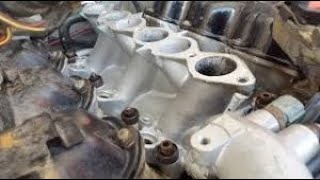How to Remove Lower Intake Manifold. Nissan VG33E knock(Kr)Sensor, Coolant & Vacuum Leak. Part 2/3