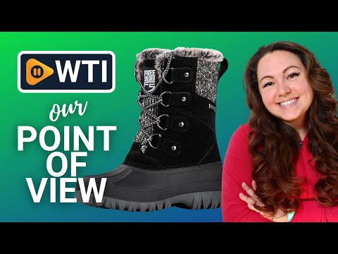 FREE SOLDIER Women's Waterproof Winter Cold Weather Snow Boots for Women Outdoor Fashion Duck Boots Comfortable Insulated 8 Black - WTI product video review