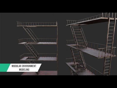 Modular Environment Modeling in Maya Substance Painter pt 1