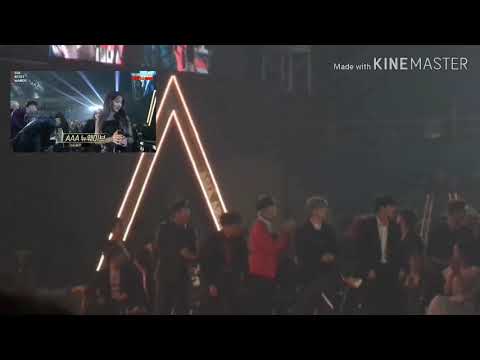 BTS reaction to KARD receiving New Wave Award @ AAA 2018