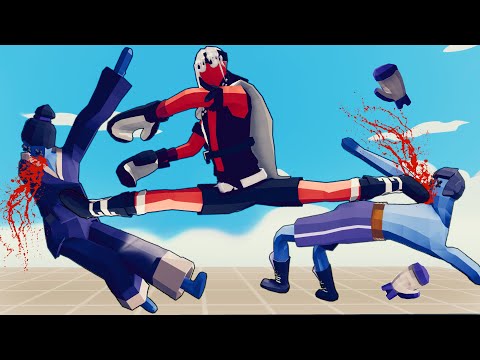 SUPER KICKBOXER vs EVERY UNIT | Totally Accurate Battle Simulator-TABS