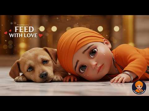 Sikh Baby Feeds Hungry Puppy | Emotional Storytime for Kids | Sikh Baby | Prabh Kaa Simran