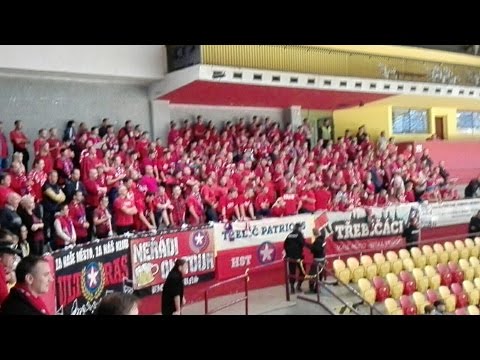 Fandění Třebíčských fanoušků v Jihlavě 26.9.2016