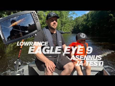 Lowrance eagle eye9 asennus ja kalastus reissu poikien kanssa
