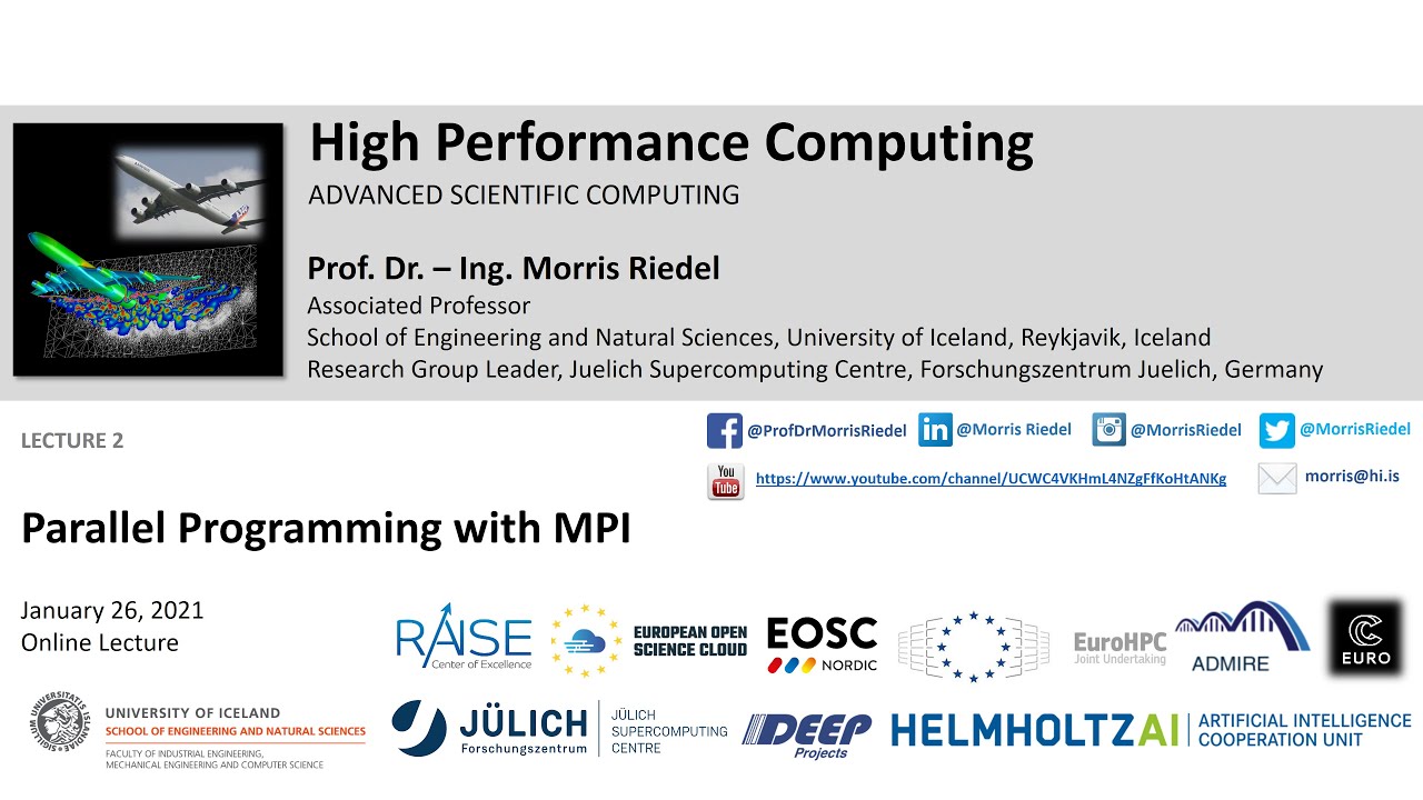 2021 High Performance Computing Lecture 2 Parallel Programming with MPI Part1 💻