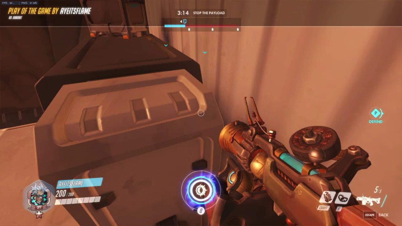 Overwatch - Junkrat Team Kill (First Team Kill)