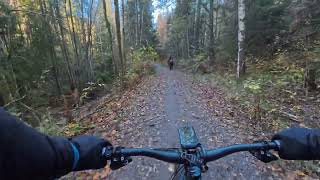 Nedover stien fra Gupu mot Semsvannet #emtb #sworks #turbolevo