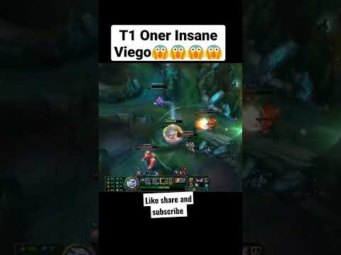 T1 Oner Insane Viego😱😱😱...#shorts