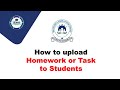 How To Upload Homework Or Tasks For Students