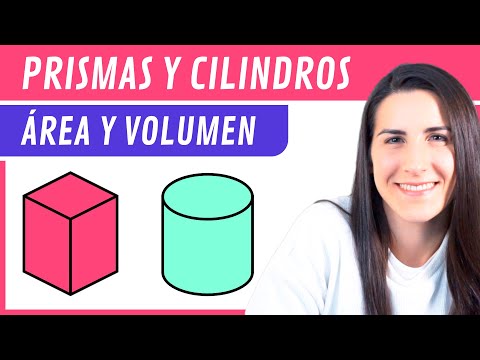 Área y Volumen de PRISMAS y CILINDROS 🧃🥤 Cuerpos Geométricos