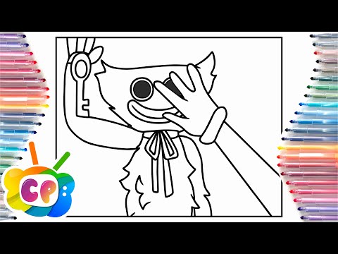 Huggy Wuggy  Coloring page / Poppy Playtime Coloring / Cartoon - Don't Be A Stranger [NCS Release]