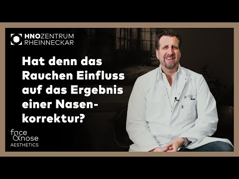 Nasenkorrektur - Frag Prof. Riedel - Hat Rauchen Einfluss auf das Ergebnis einer Nasenkorrektur?