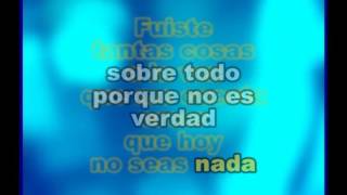 CHAYANNE - FUISTE UN TROZO DE HIELO EN LA ESCARCHA - KARAOKE