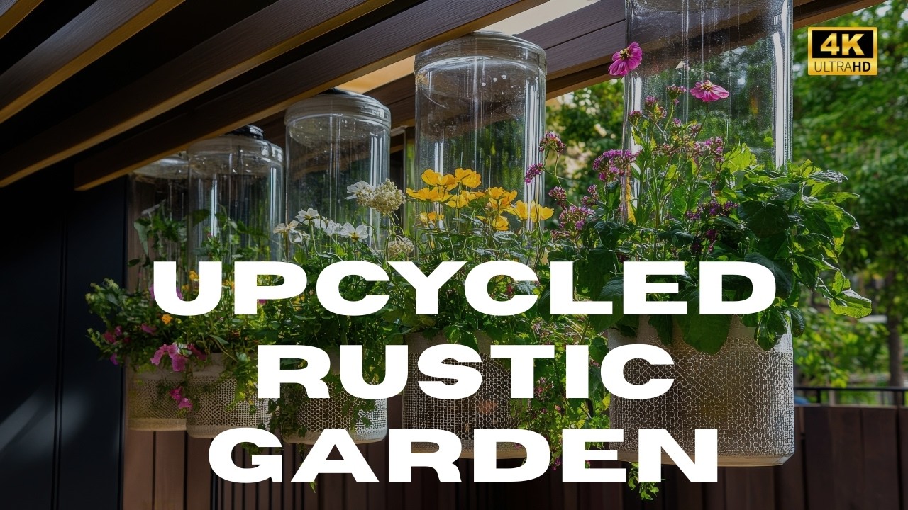 DIY Garden Art Ideas:Turn Trash into Outdoor Decor on a Budget |Upcycling & Recycled Garden Projects