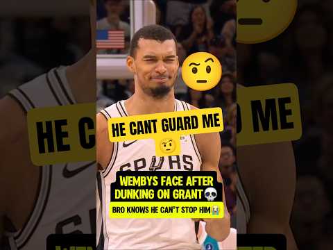 Wemby treating Grant like BBQ Chicken💀