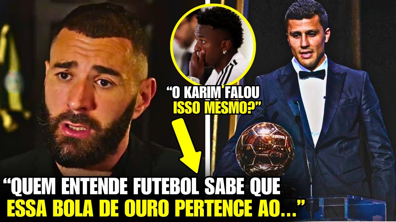 🚨 EITA! Olha o que o BENZEMA falou sobre o VINI e a BOLA DE OURO HOJE!