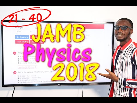 JAMB CBT Physics 2018 Past Questions 21 - 40