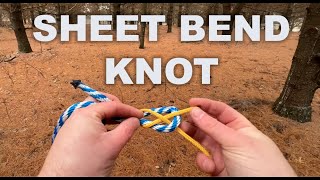 Joining Two Ropes - Sheet Bend Knot - Knot tying