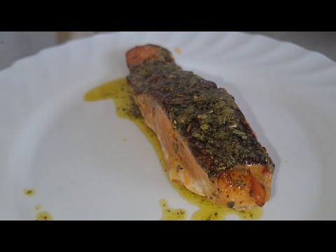 Salmon a las finas hierbas, fácil y delicioso!#enminutos #recetasfaciles #cocinaparatodos #salmon