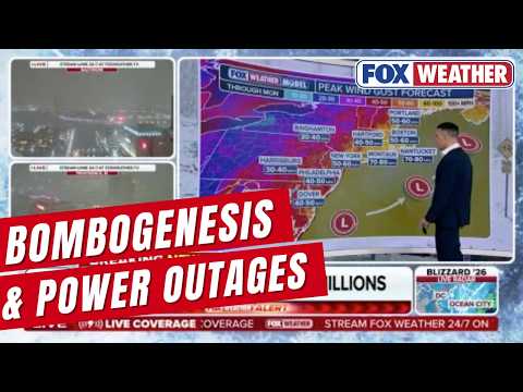 Strong Nor Easter Causing Multiple Outages
