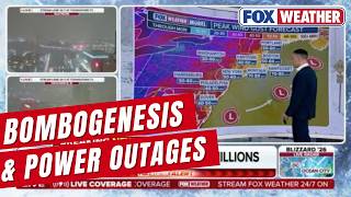 'Bombing Out' Blizzard Leads To Widespread Power Outages During Vicious Nor'easter Winter Storm