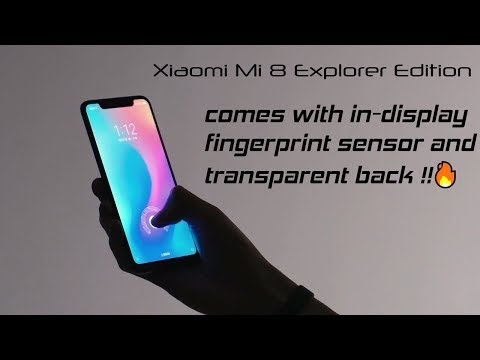 Xiaomi Mi 8  - in-display fingerprint sensor Unlock Video HD