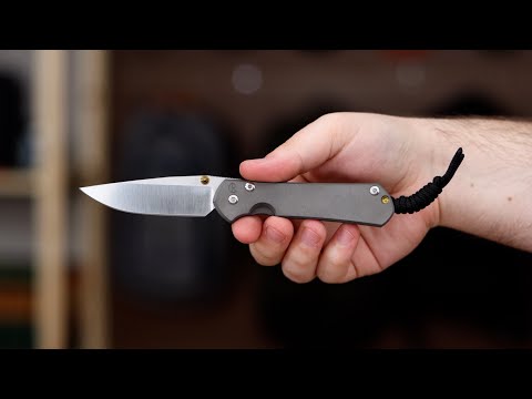 Chris Reeve Small Sebenza 31 Polished S45VN Gold Double Lug Drop