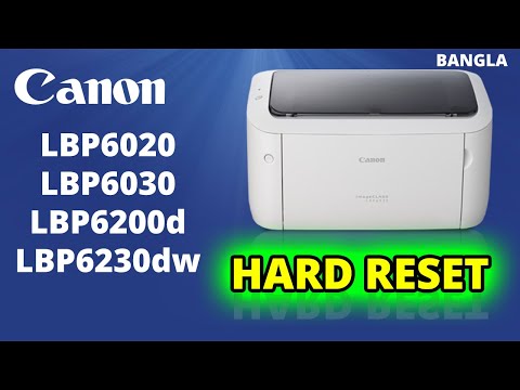YouTube video about: How to reset canon lbp6030w printer?