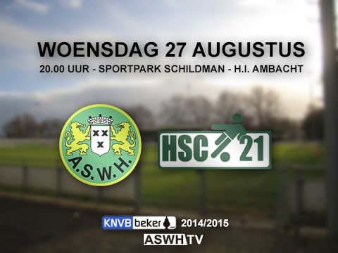 Doelpunten ASWH - HSC'21 4-1 (27-08-2014)
