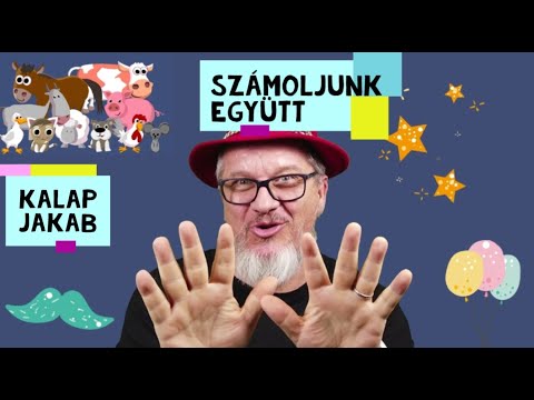 Számolós dal - Kalap Jakab (számolj tízig, gyerekdal, animáció)