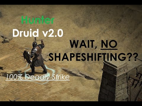 100% Deadly Strike Hunter Druid - D2R Off-Meta Build