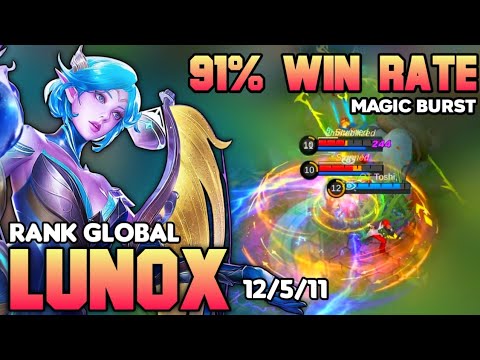 91% WIN RATE! LUNOX BEST BUILD 2021 | TOP 1 GLOBAL LUNOX GAMEPLAY | MOBILE LEGENDS✓