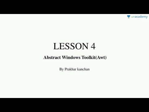 Windowapplication Based Java Programming Abstract Windows Toolkit Awt