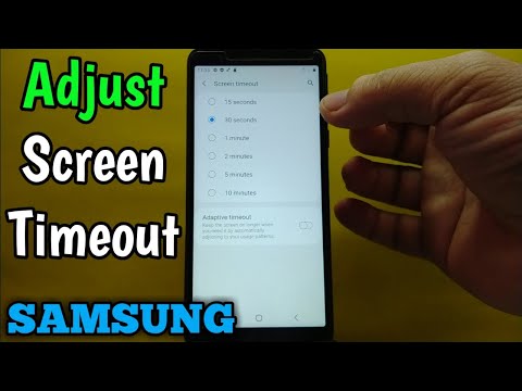 How to adjust screen timeout on Samsung Galaxy A01 Core