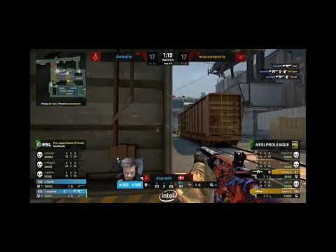 CSGO | Dupreeh INSANE 4k hold vs Mousesports Train