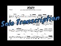 ♫♬ Freddie Hubbard - Misty [ Transcribed solo ]