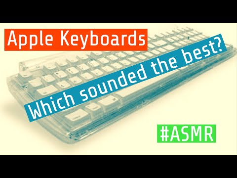 Apple Keyboard Sounds - Which is your favourite? #Retro #ASMR