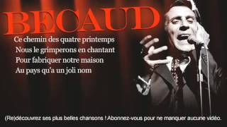 Gilbert Bécaud - Pilou Pilou Hé - Paroles (Lyrics)