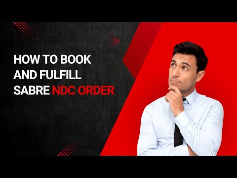 How to book and fulfill NDC order training
